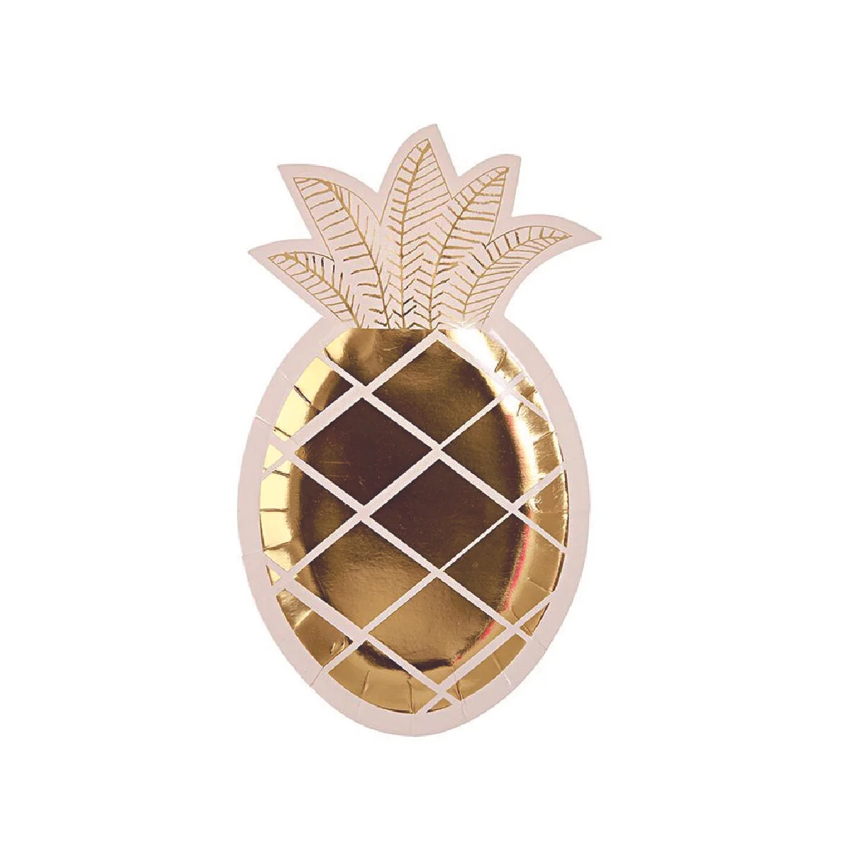 Golden Pineapple Party Plates