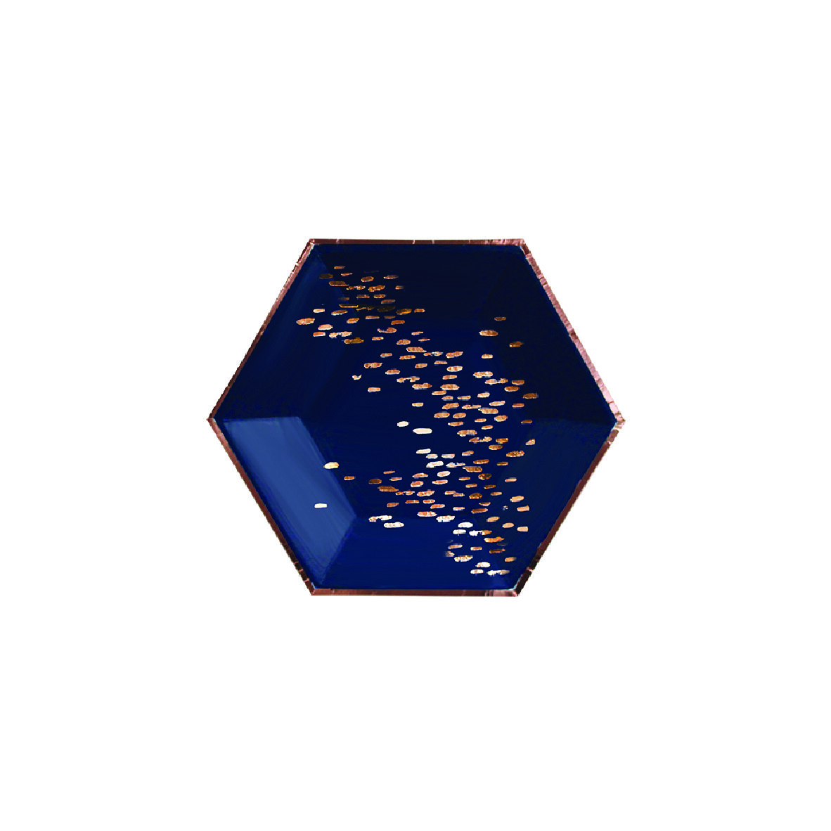 Erika - Navy Speckle Party Plates (Small) 