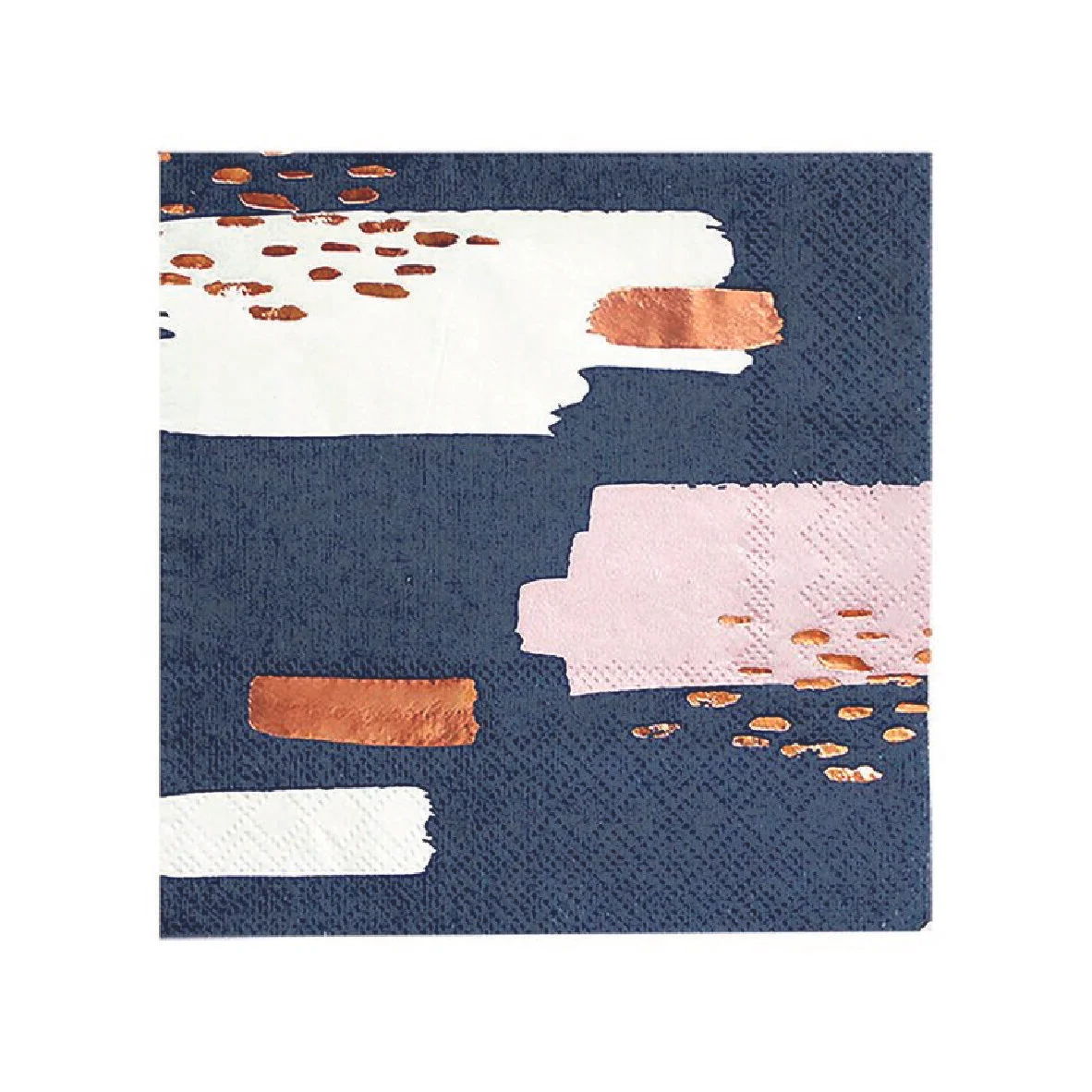 Erika - Navy Abstract Cocktail Napkins