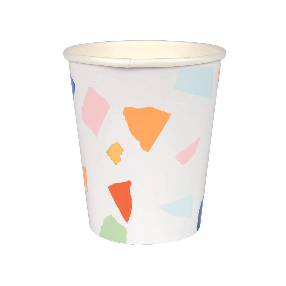 Bright Multi-coloured Terrazzo Party Cups