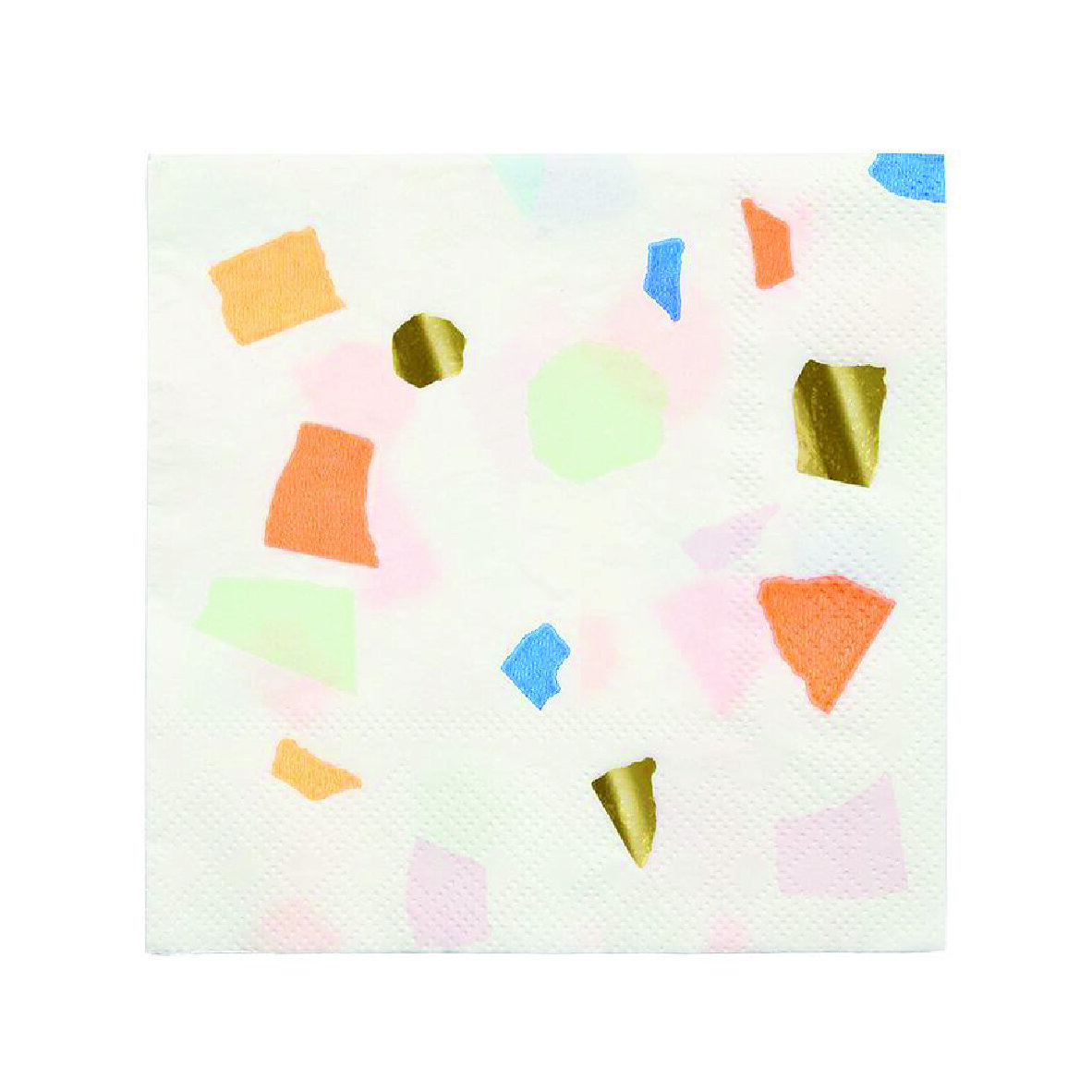 Bright Multi-coloured Terrazzo Cocktail Napkins