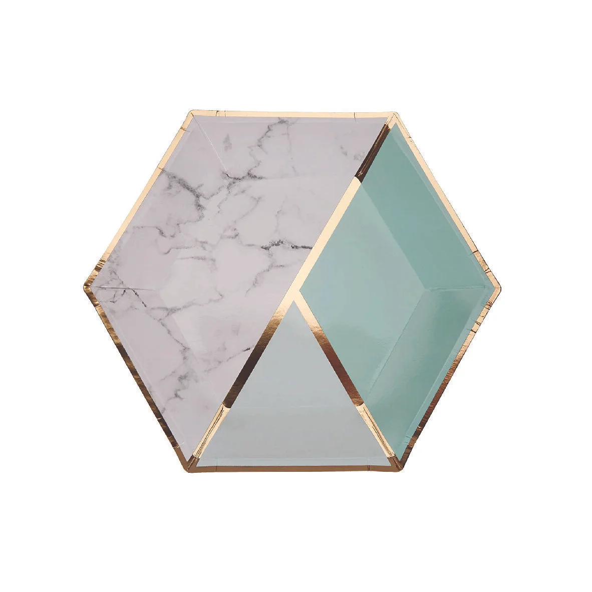 Marble Mint Party Plates (Large)