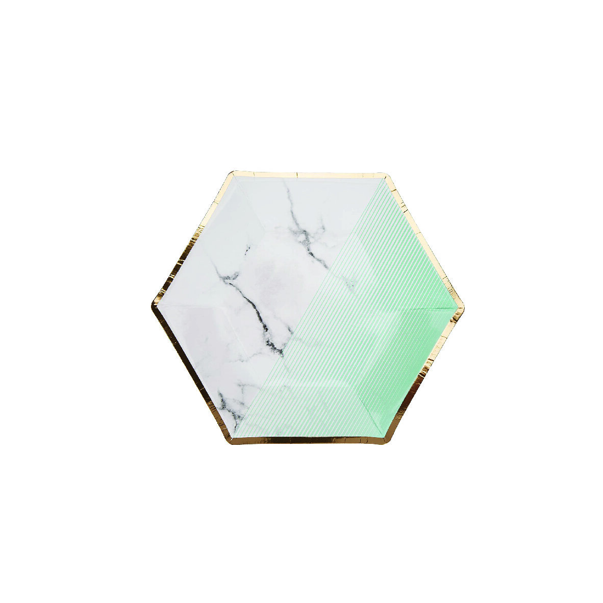 Marble Mint Party Plates (Small)