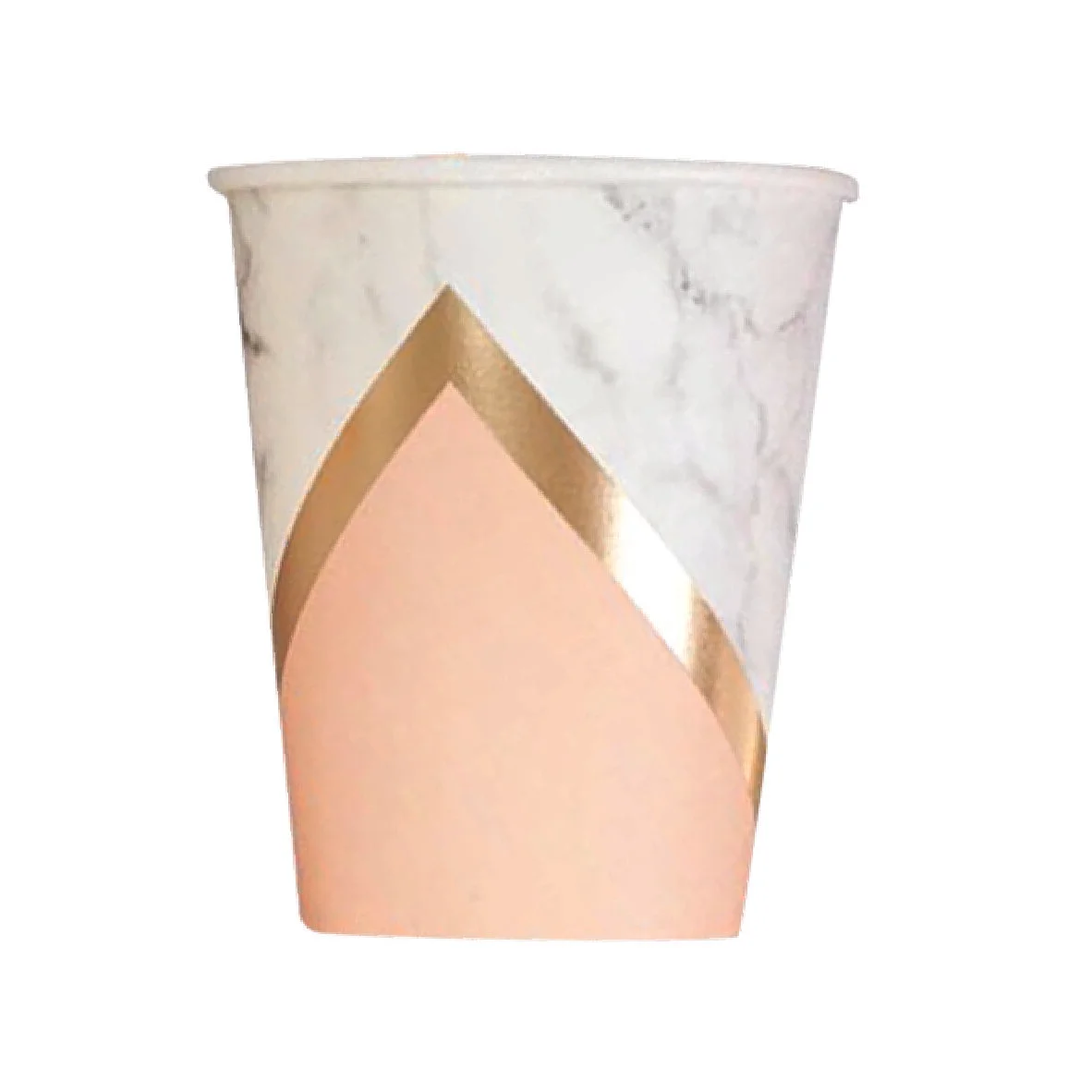 Marble Peach Party Cups