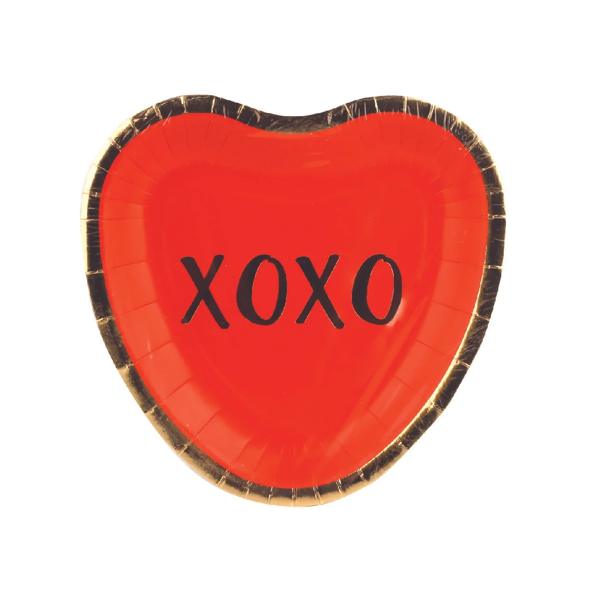 XOXO Red Heart Party Plates
