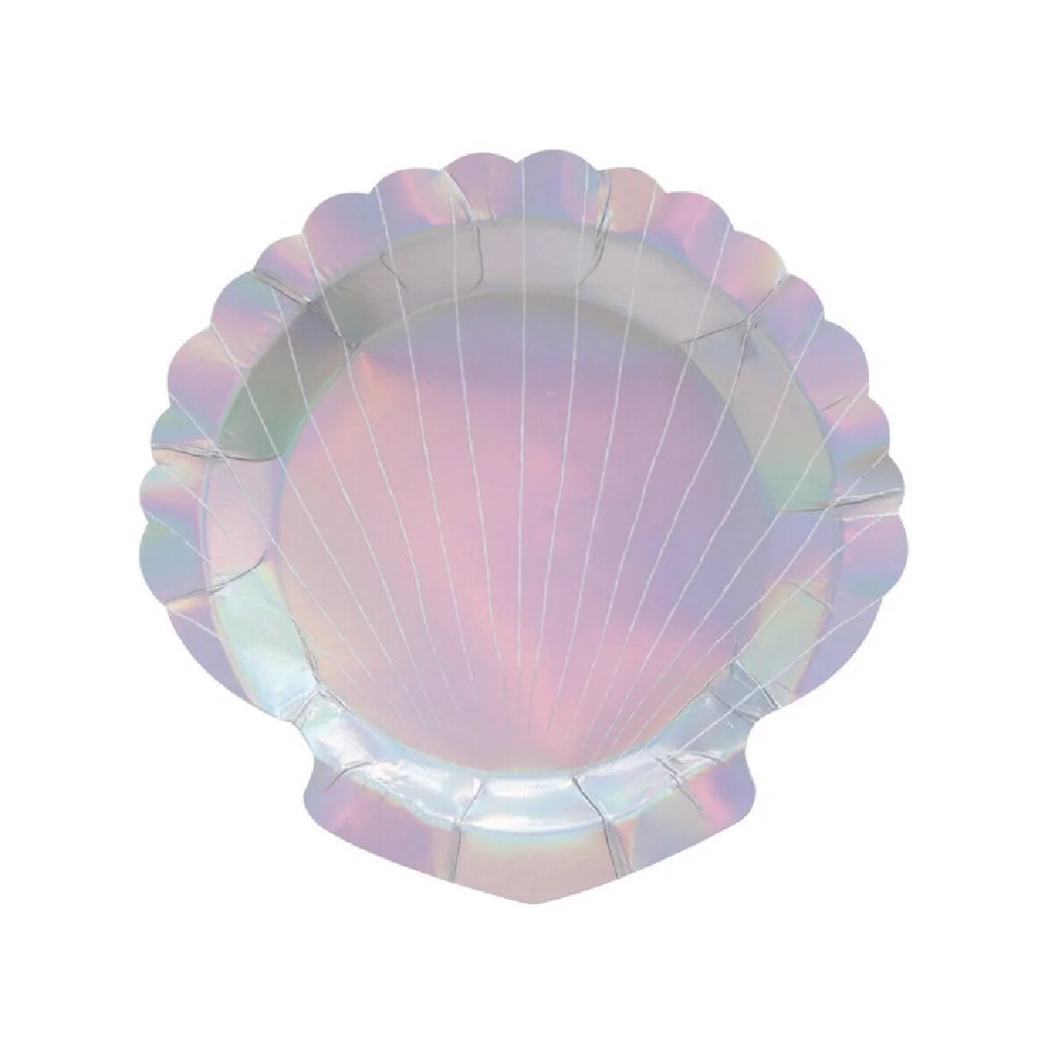 Iridescent Shell Party Plates