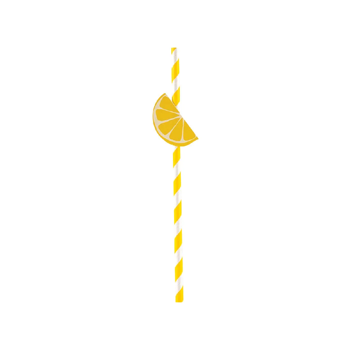 Lemon Tropical Party Straws