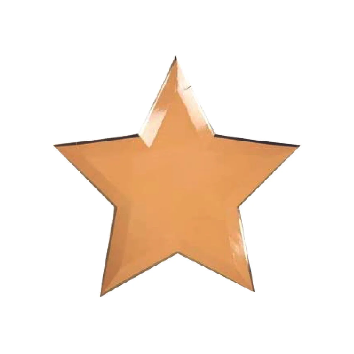 Jazzy Star Party Plates - Pastel Orange