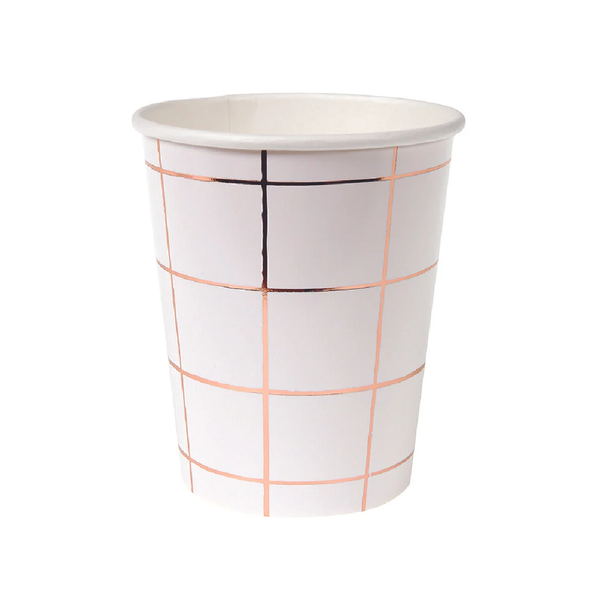 Gold Grids Party Cups