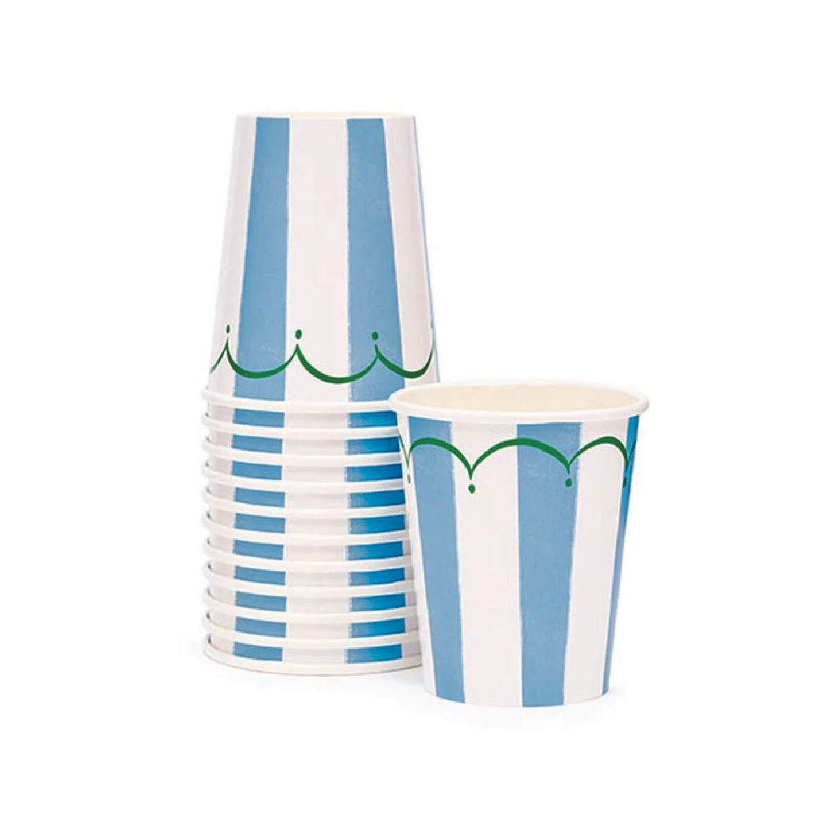 Sweet Blue Striped Party Cups