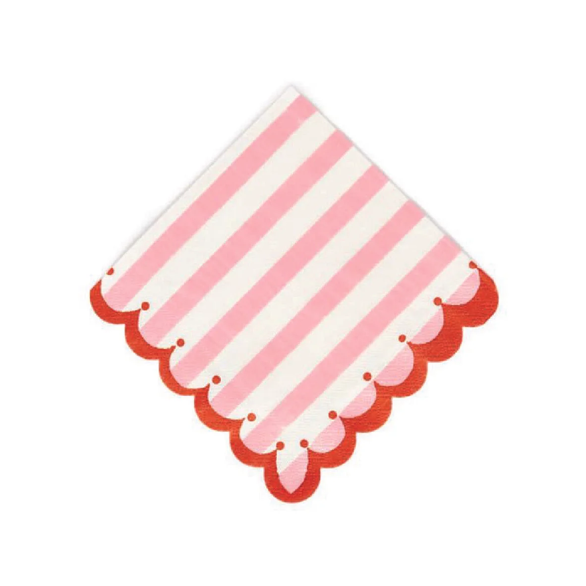 Sweet Pink Stripes Cocktail Napkins