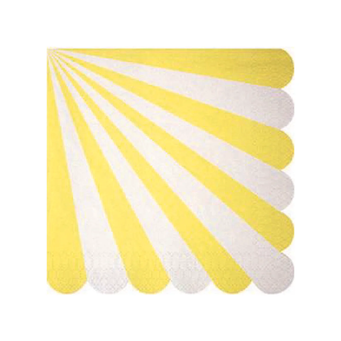 Yellow Pinwheel Cocktail Napkins