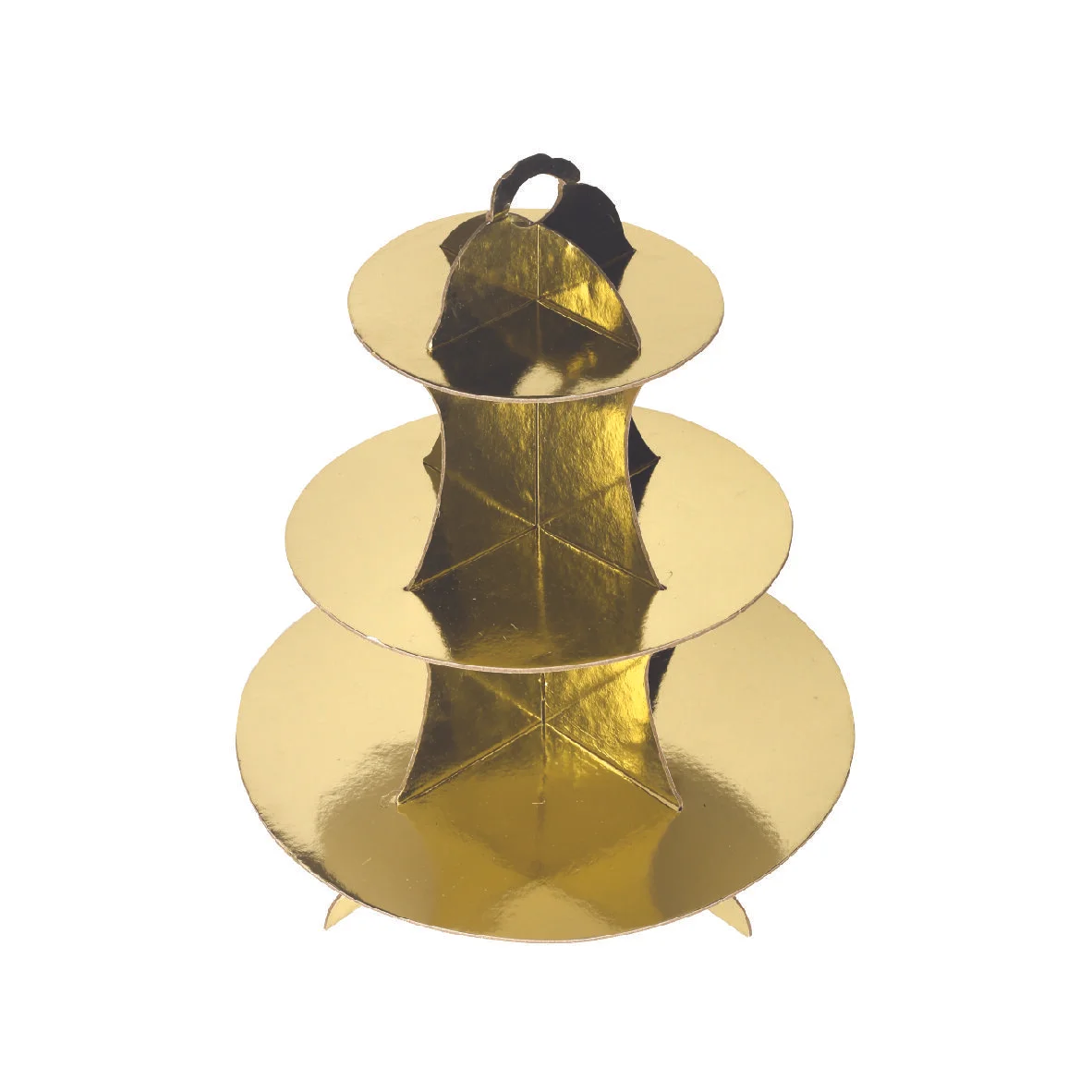 3-tier Golden Cupcake Stand