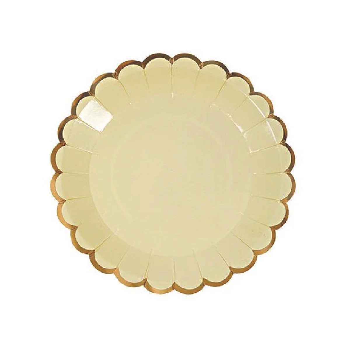 Spring Pastel Yellow Party Plates - Round