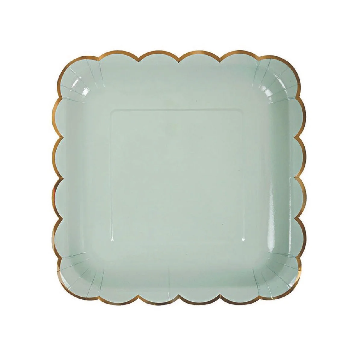 Spring Pastel Green Party Plates - Square