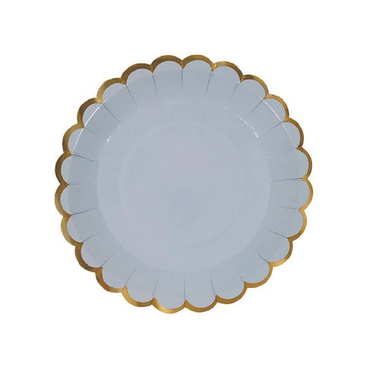 Spring Pastel Blue Party Plates - Round