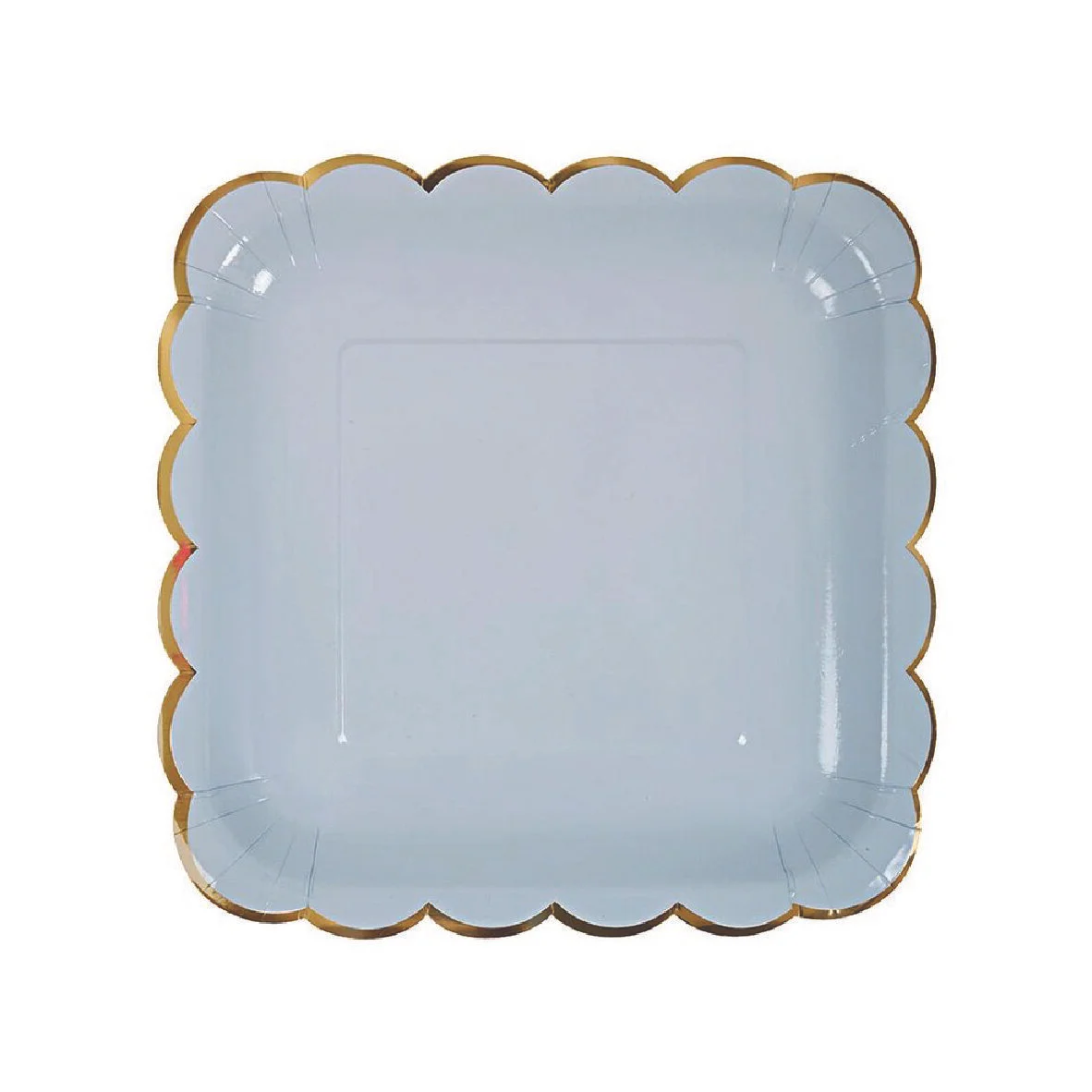 Spring Pastel Blue Party Plates - Square