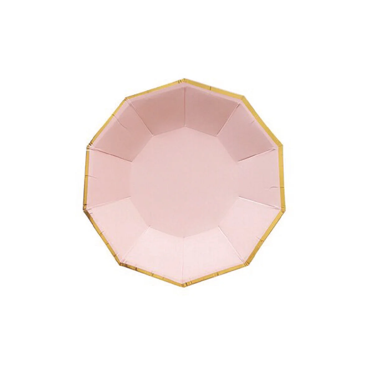 Hexagonal Pastel Pink Party Plates (Small)