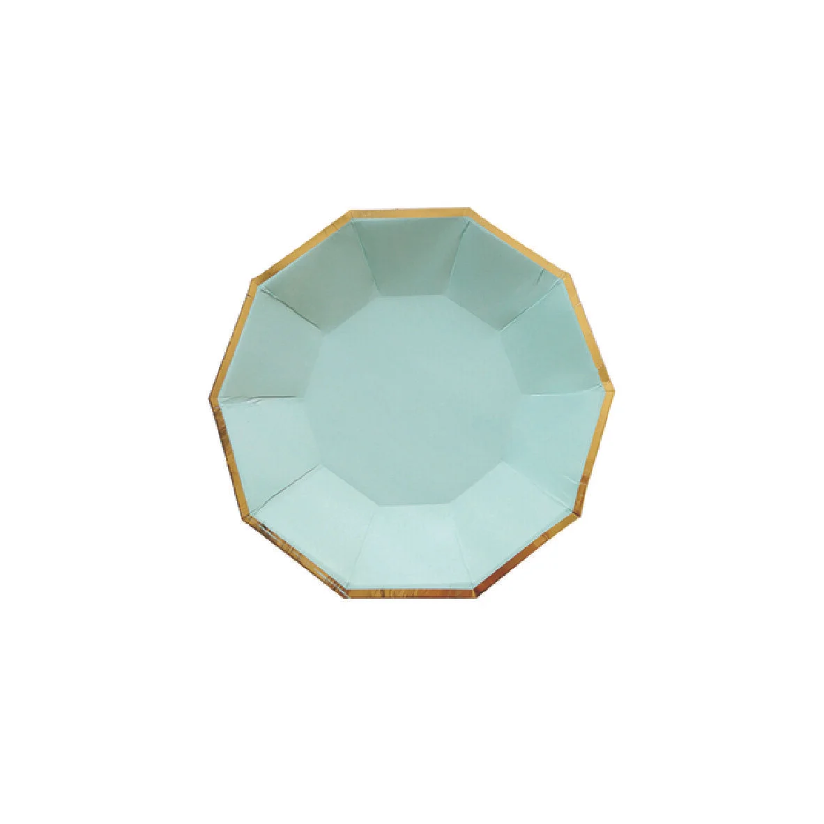 Hexagonal Pastel Green Party Plates (Small)
