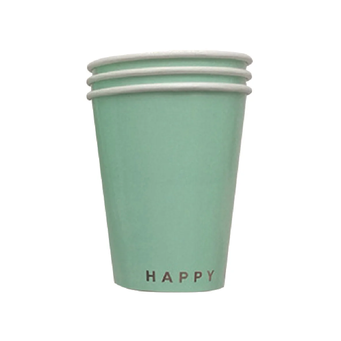 Happy Birthday Party Cups - Pastel Green