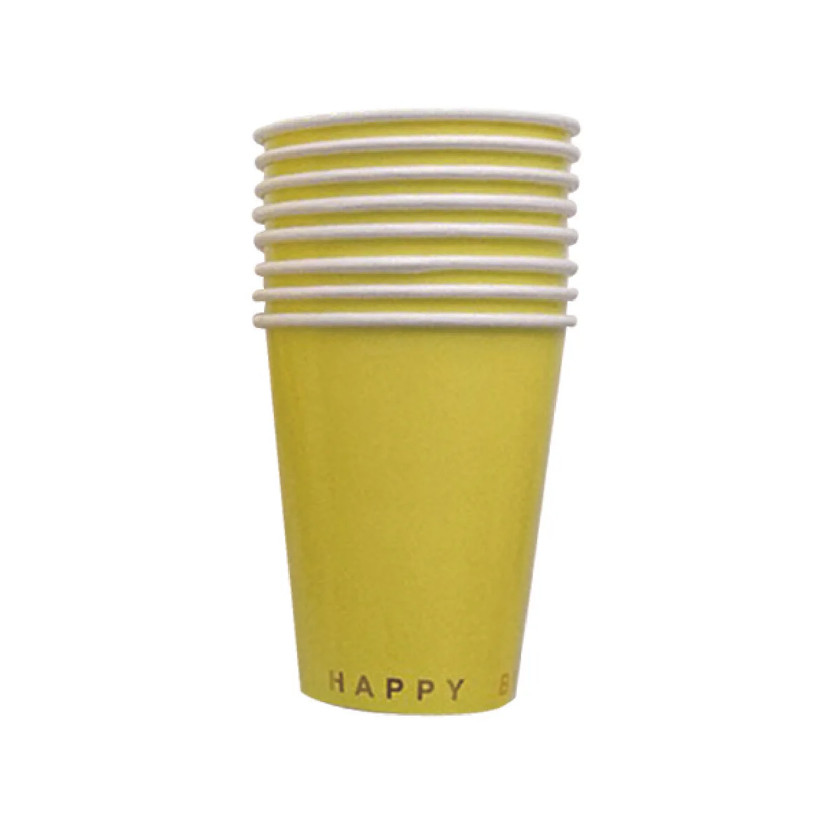Happy Birthday Party Cups - Yellow