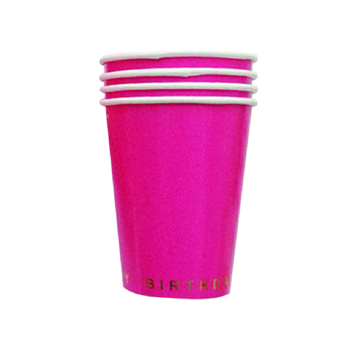 Happy Birthday Party Cups - Hot Pink