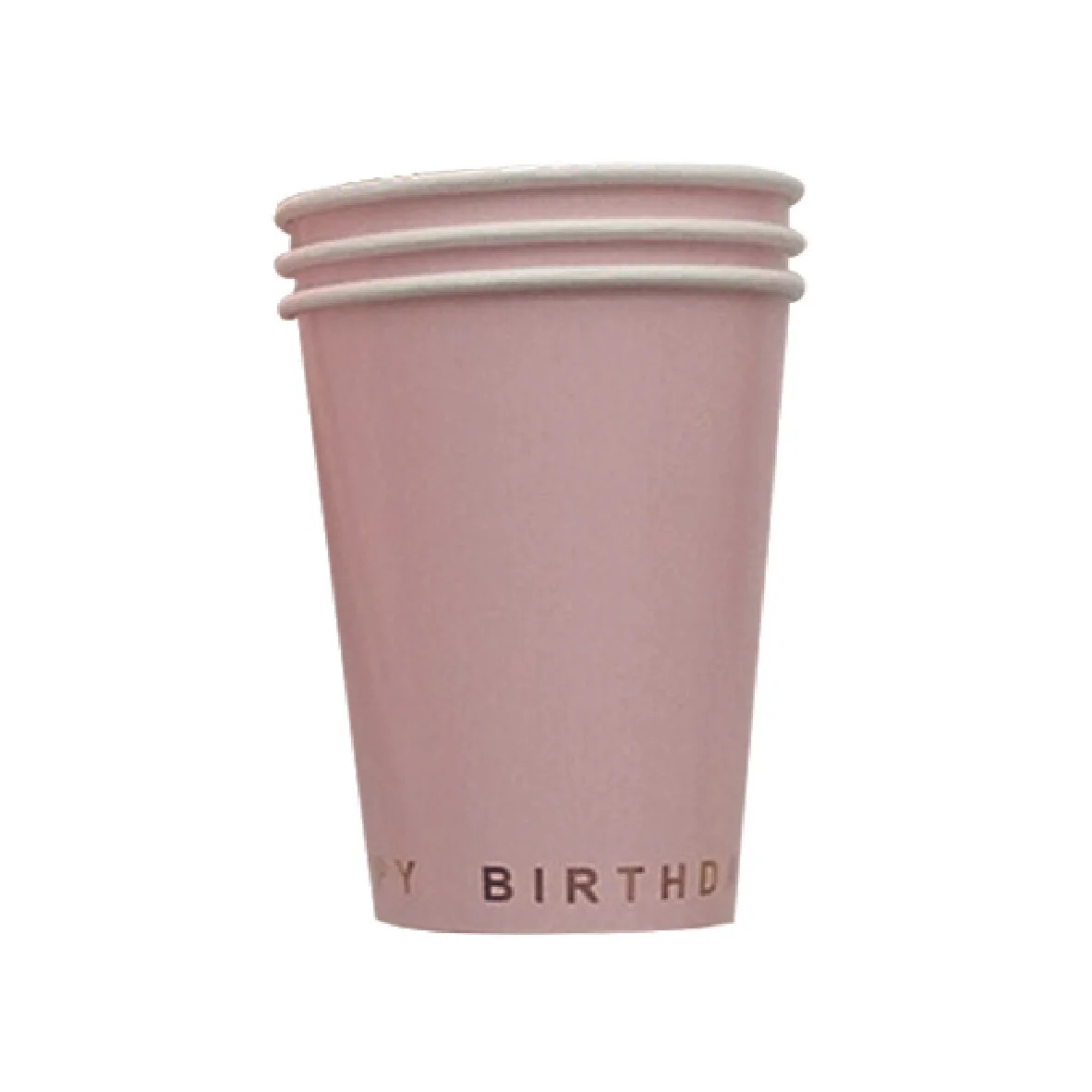 Happy Birthday Party Cups - Pastel Pink