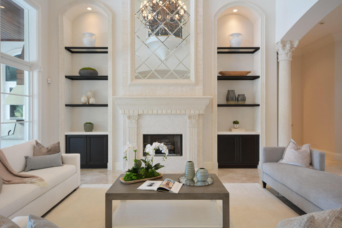 custom fireplace and arches in living room.jpg