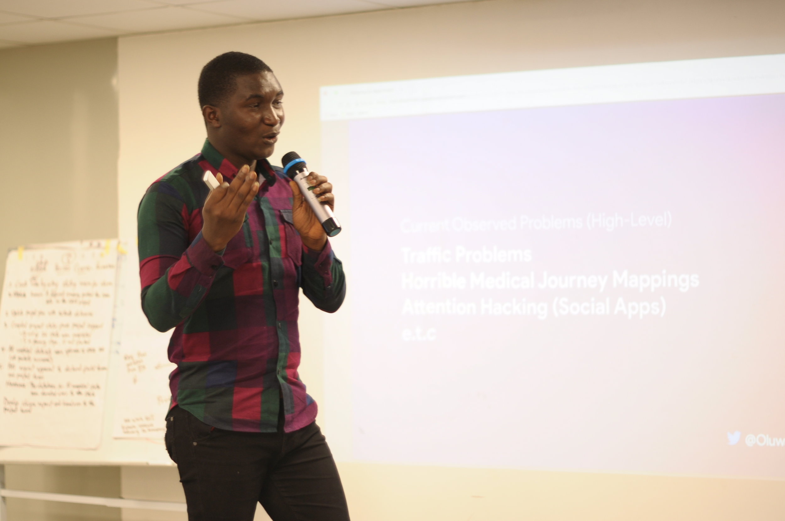  The second presentation, Designing for the Right Problems, was from Oluwatobi Akindunjoye  
