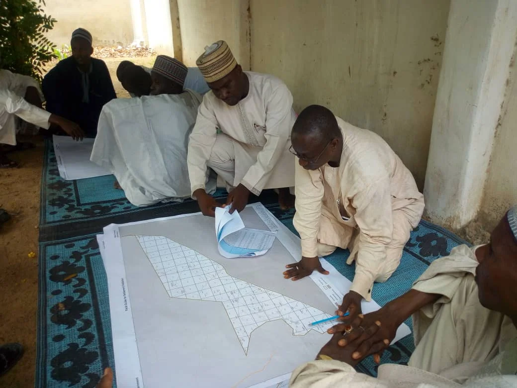 Teams using geo-spatial data to plan immunization activities