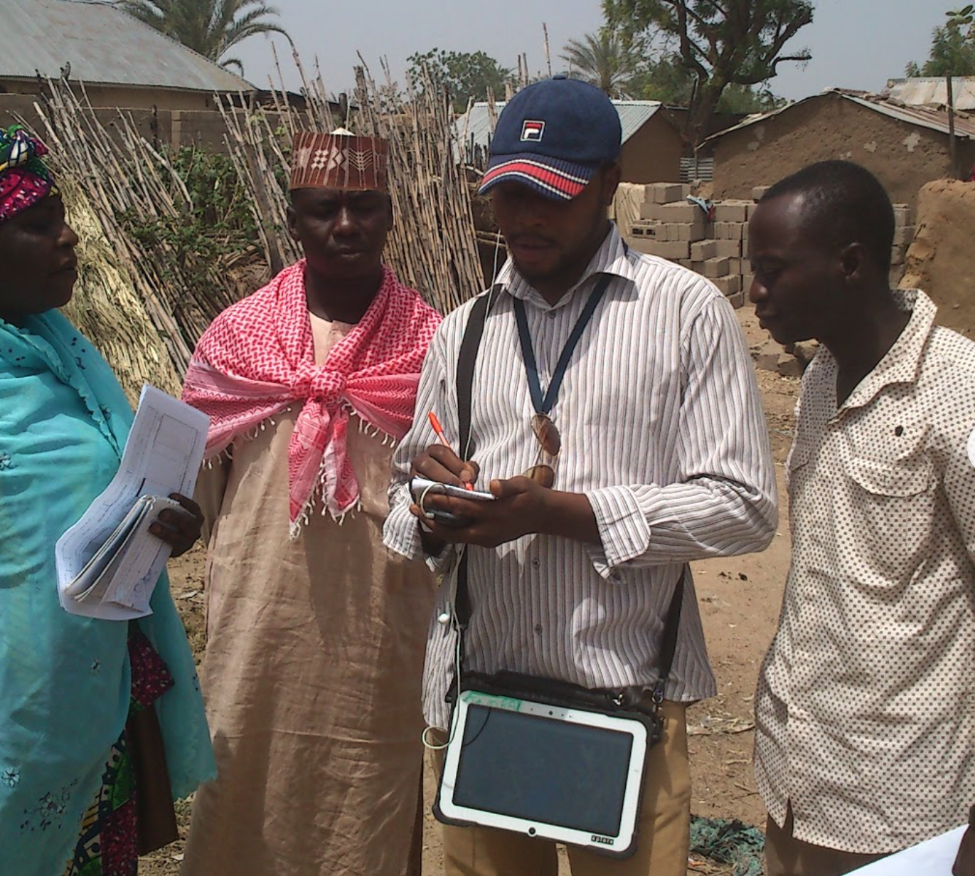 Data collectors in rural Northern Nigeria