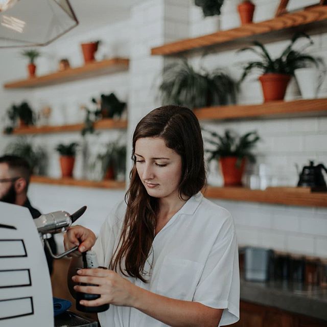 For those who haven't had the pleasure of meeting her yet, this is Sarah! Long time fan, now solid barista behind our counter!