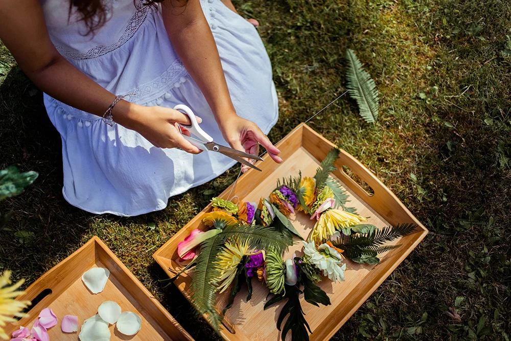 Postcards from Hawaii Haku Lei Flower Crown.jpg