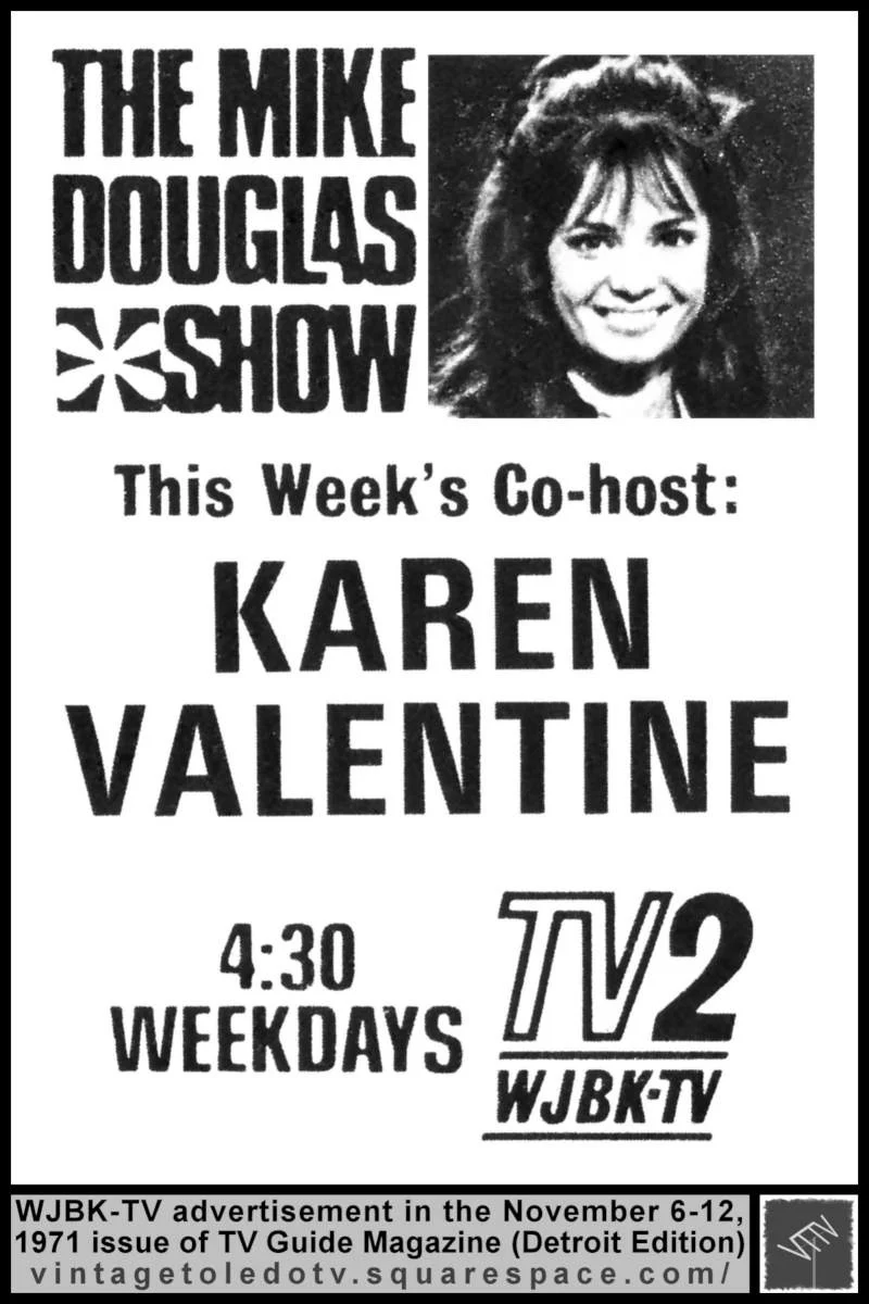 The Mike Douglas Show (co-host Karen Valentine) 11/9/71