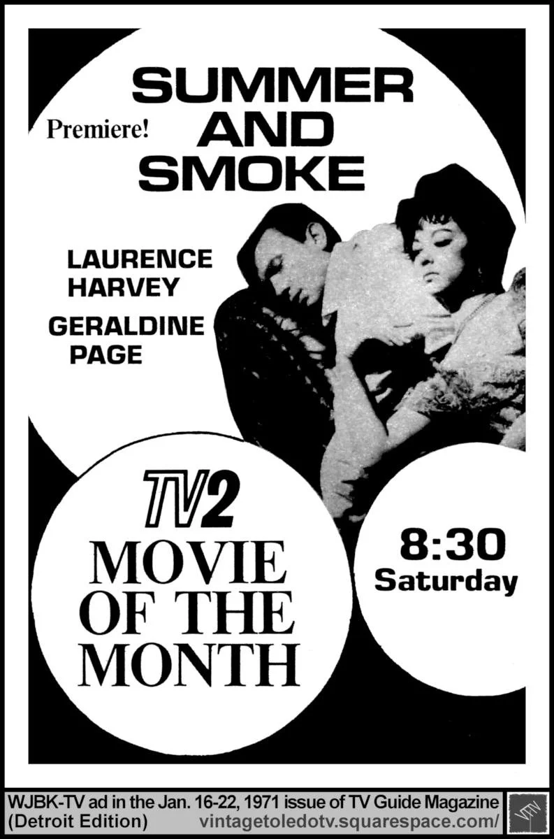 "Summer and Smoke" Laurence Harvey & Geraldine Page 1/16/71