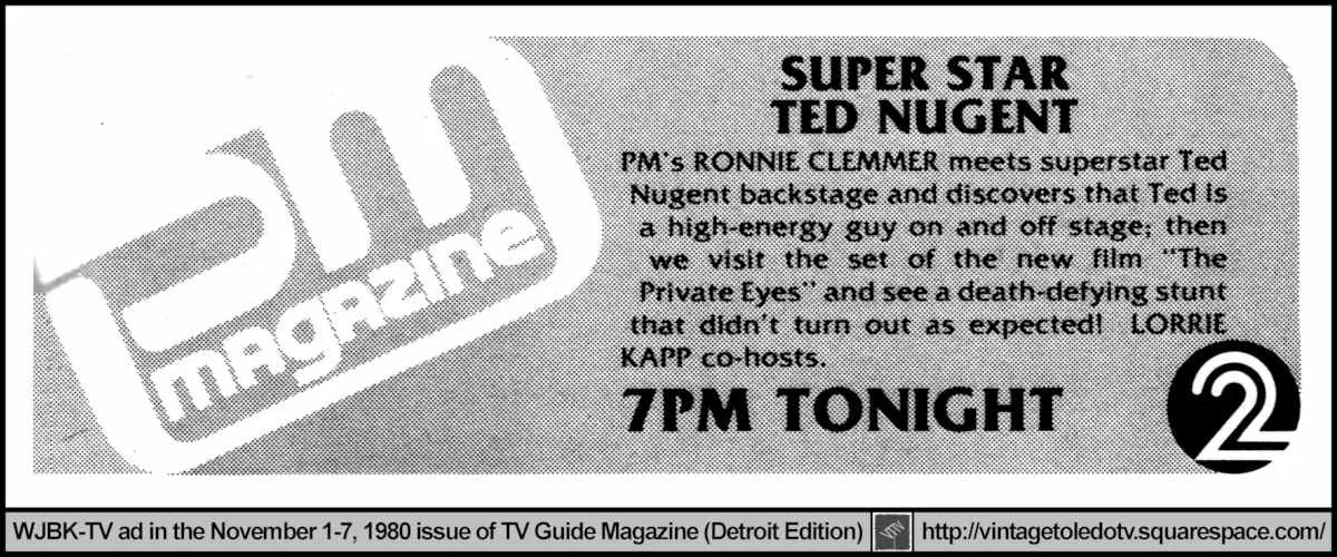 Ted Nugent on PM Magazine 11/6/80