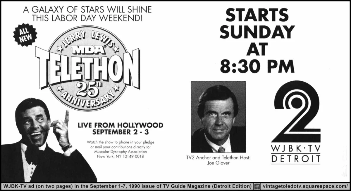 Jerry Lewis Labor Day MDA Telethon (Joe Glover) 9/2/90
