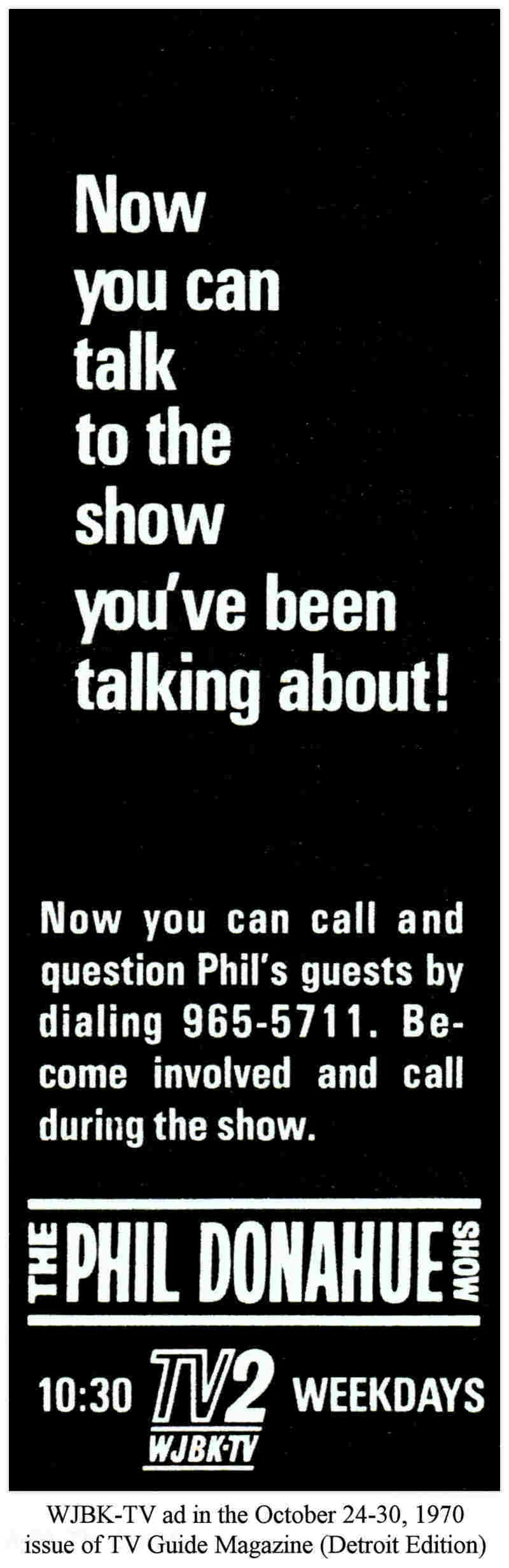 Phil Donahue Show - October 1970
