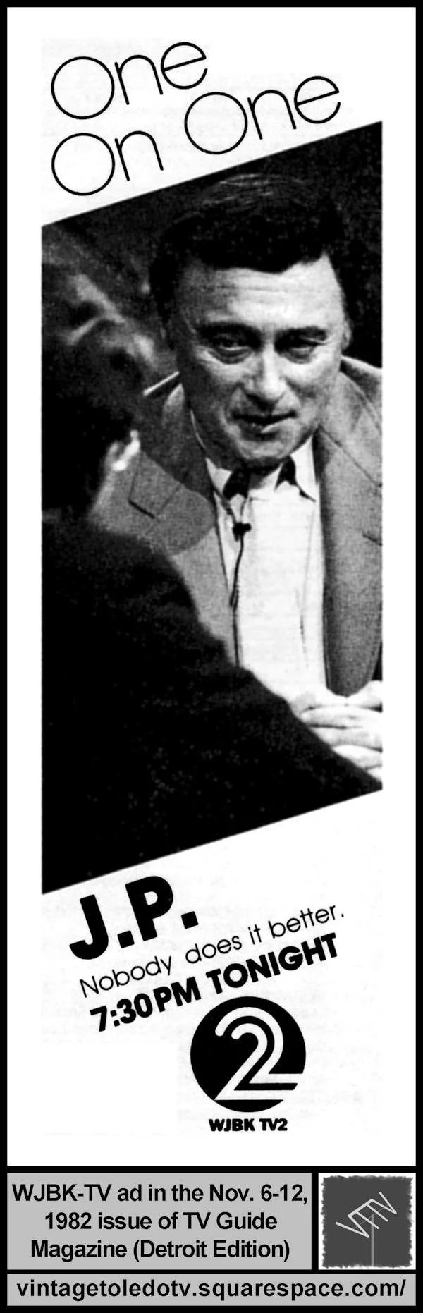 J.P. (McCarthy) One on One 11/6/82
