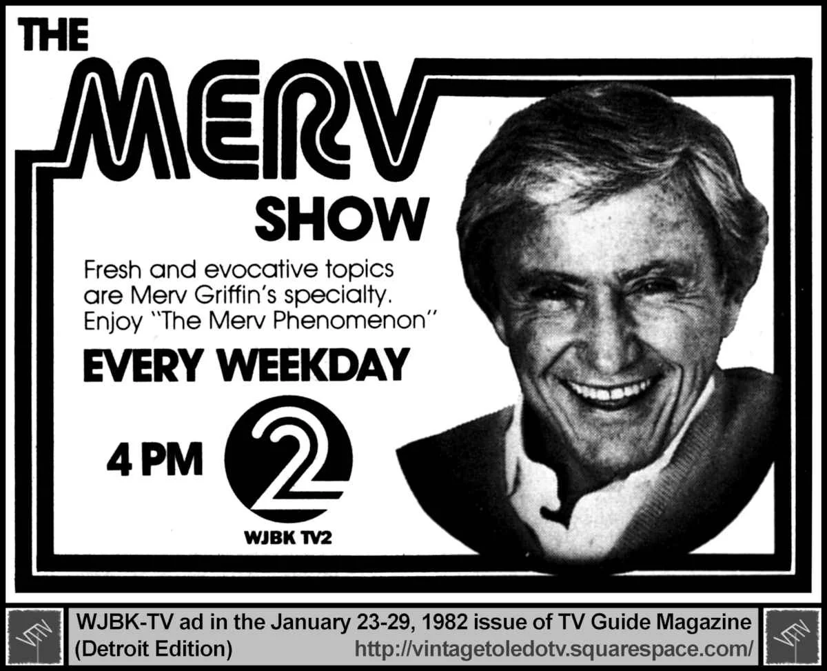 The Merv Show (Merv Griffin) 4PM - January 1982