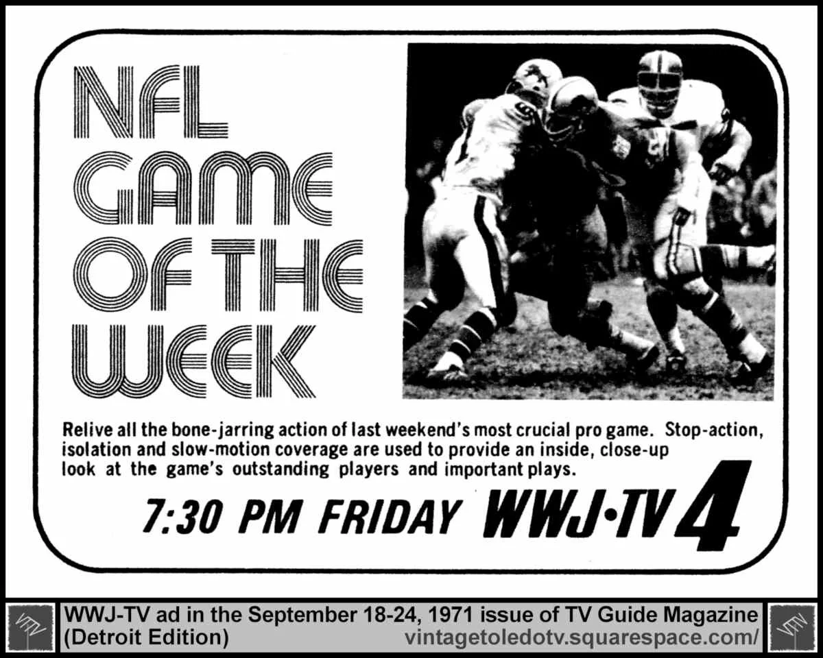 NFL Game of the Week 9/24/71