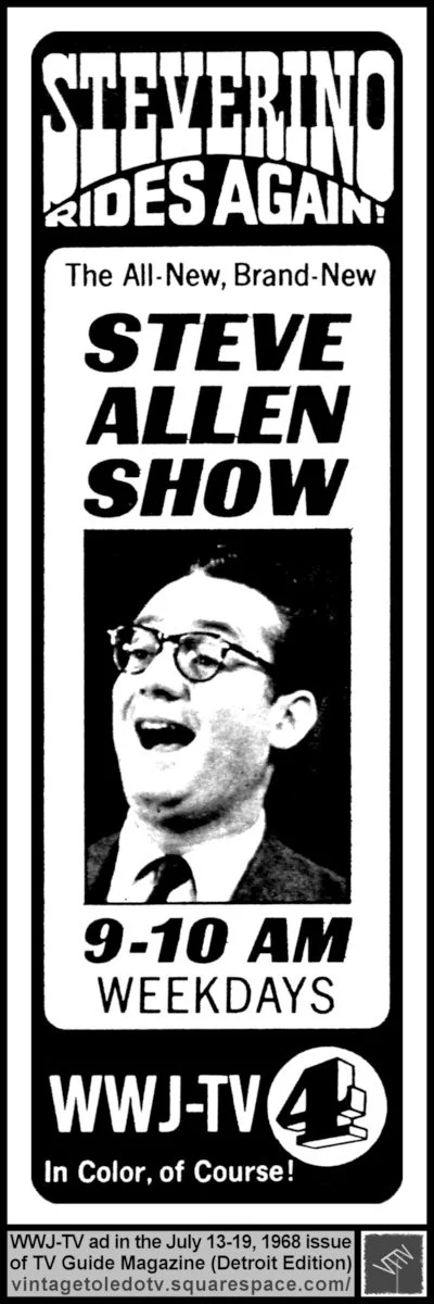 Steverino Rides Again! The Steve Allen Show 7/16/68