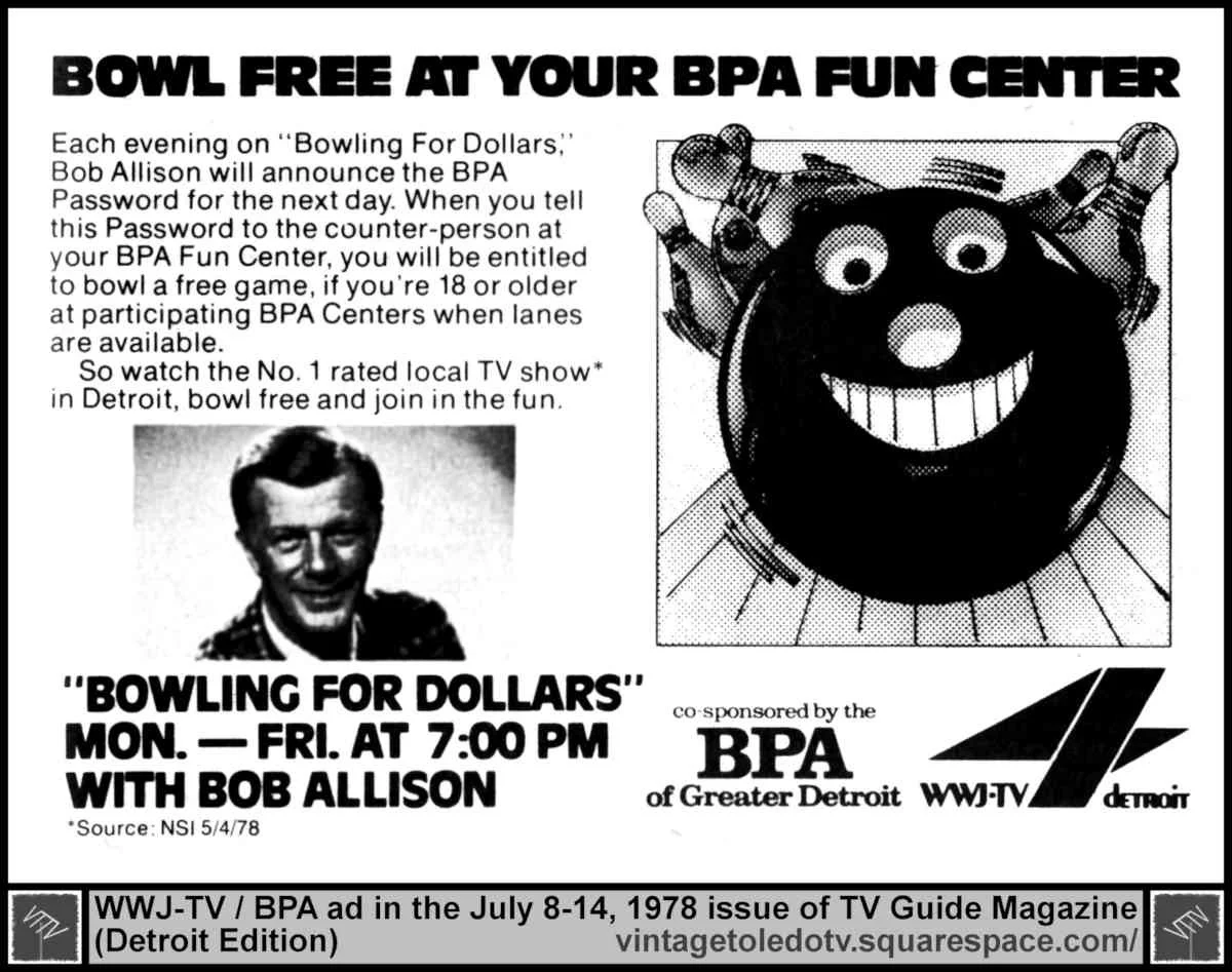 Bowling for Dollars (Bob Allison) 7/12/78