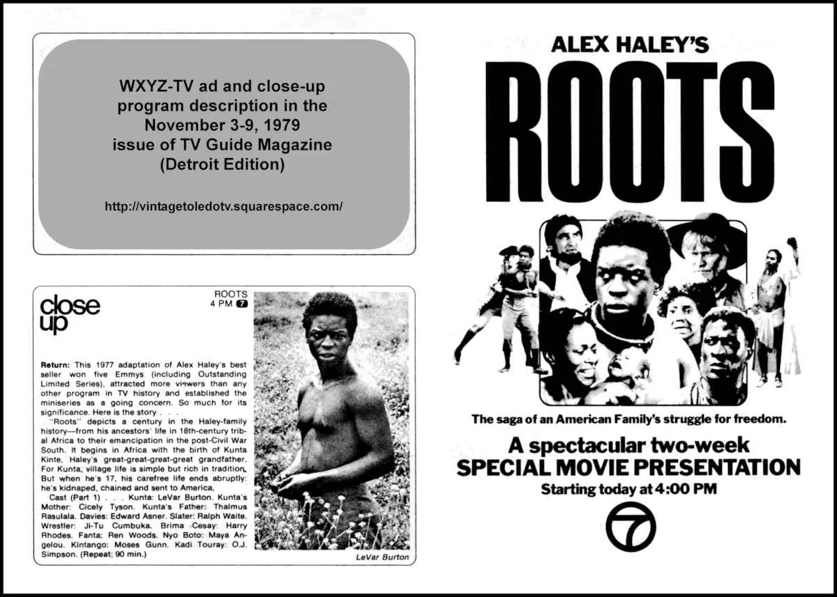 Alex Haley's Roots Levar Burton) November 1979