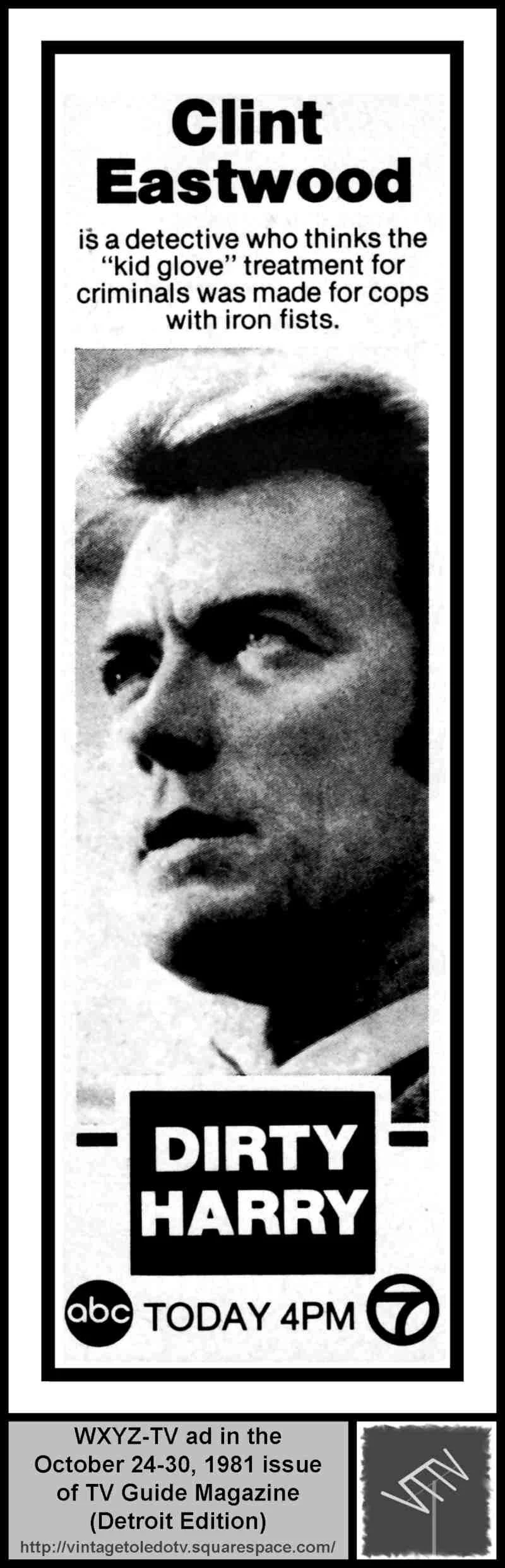 "Dirty Harry" Clint Eastwood 10/29/81