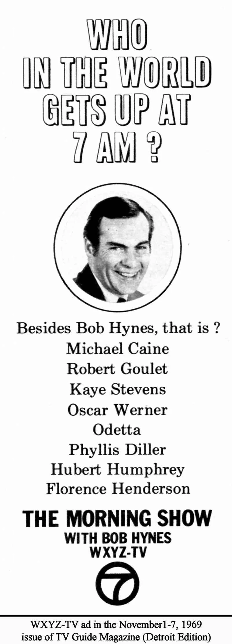 Who Gets up at 7AM? The Morning Show - November 1969
