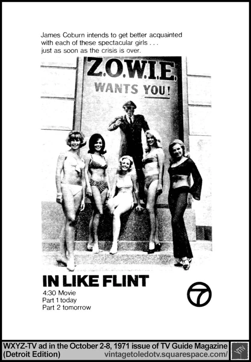 "In Like Flint" James Coburn 10/5/71