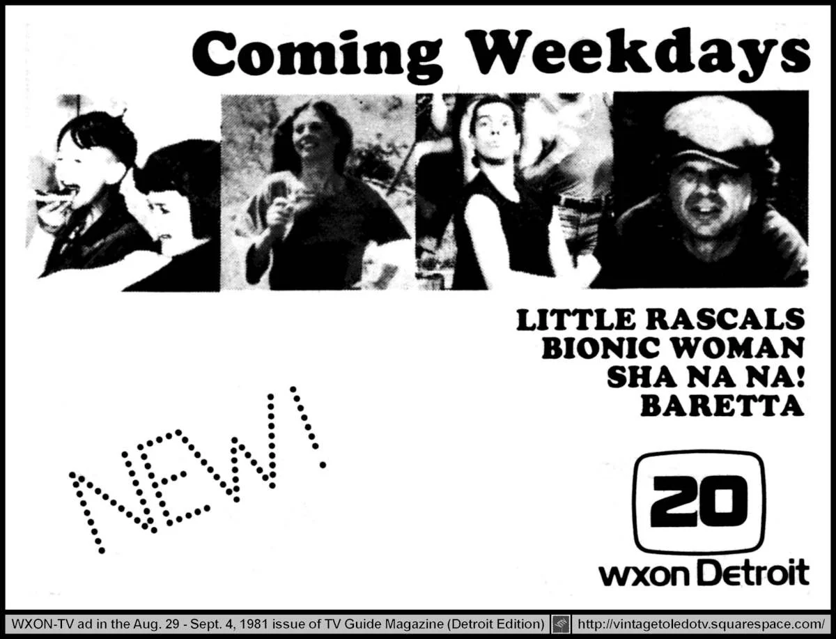 Little Rascals-Bionic Woman-Sha Na Na-Baretta - Sept. 1981