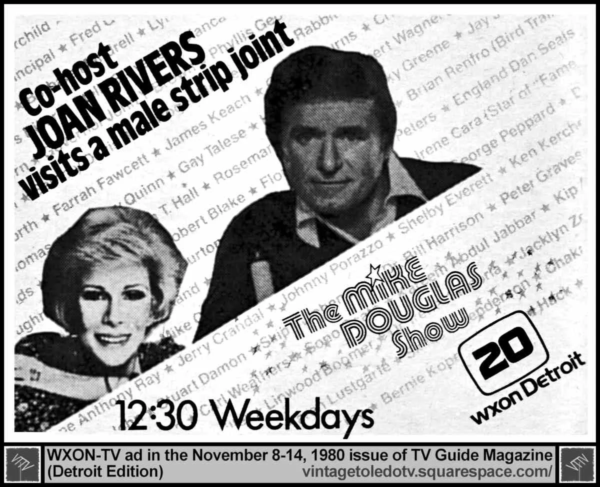 The Mike Douglas Show (co-host Joan Rivers) Tue 11/11/80