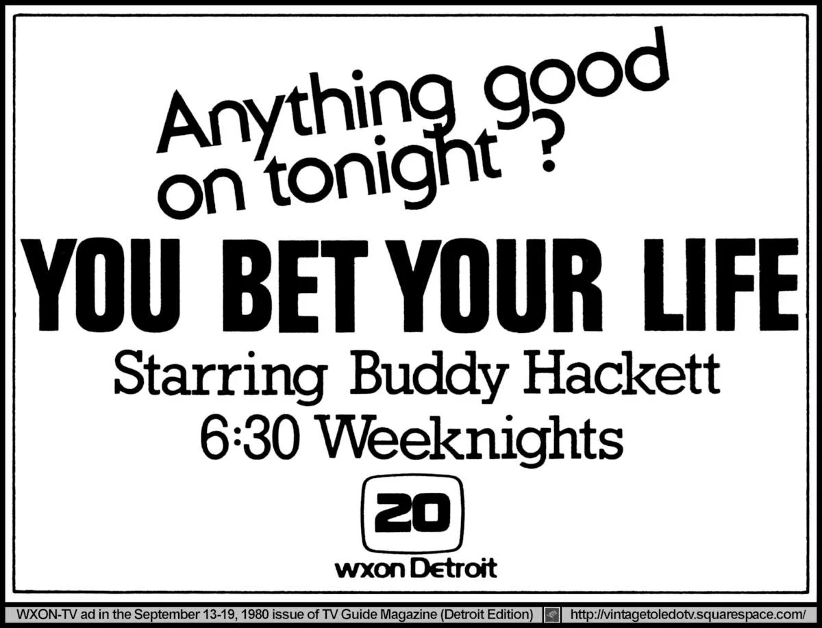 You Bet Your Life with Buddy Hackett - September 1980